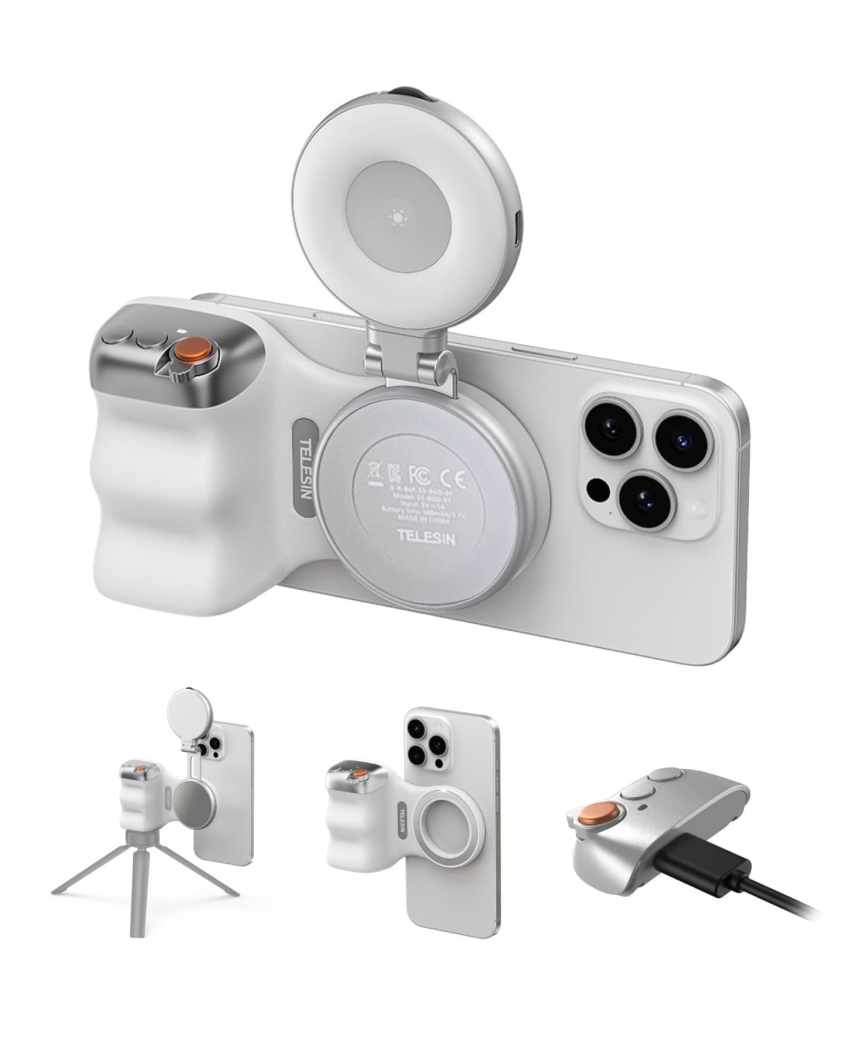 SnapGlow – Fun Shot Magnetic Phone Camera Grip