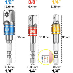 HexFlex - Universal Drill Adapter Set – Effortless Torque, Maximum Control