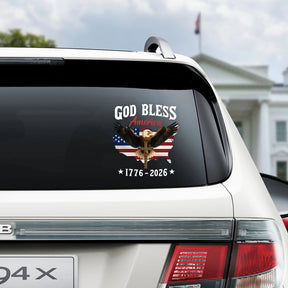 LibertyFlight – God Bless America Eagle Window Sticker