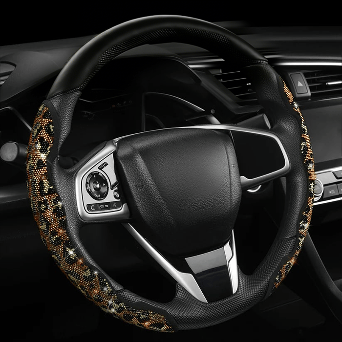 LuxiDrive – Crystal Studded Steering Wheel Cover