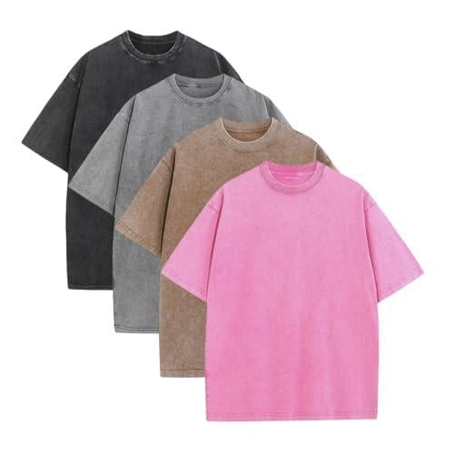Oversoul – Relaxed Fit Acid Wash Tees