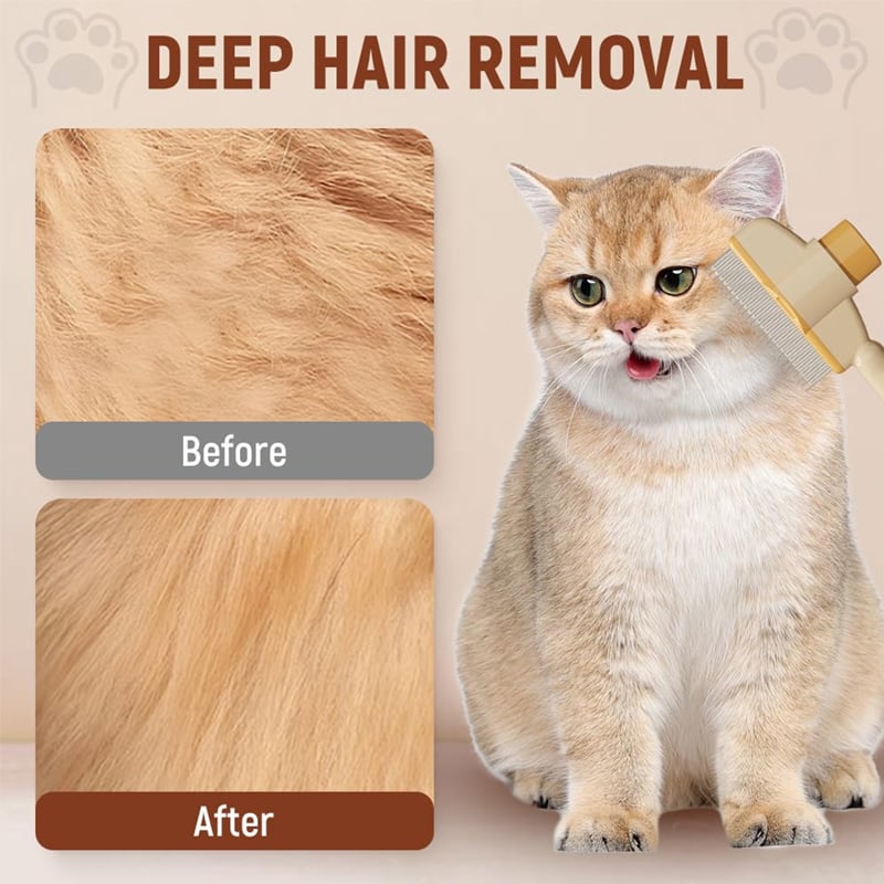 FurEase – Self-Cleaning Pet Grooming Brush