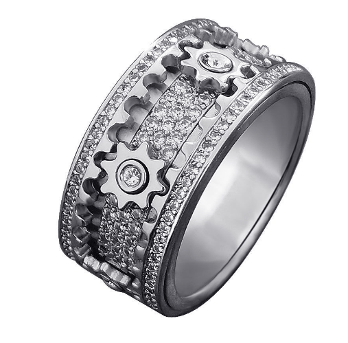 Zigzag - Sliding Ring Modern Statement Style