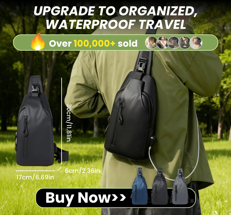TrailPack – Large Capacity Outdoor Crossbody Bag