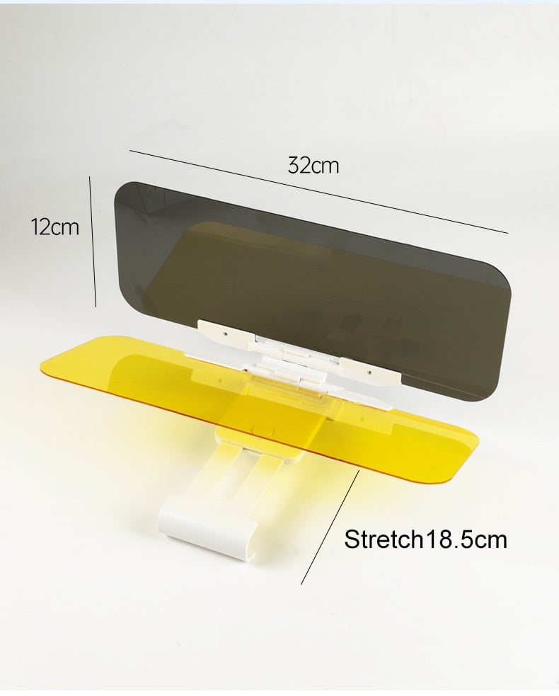 VisionClear – Anti-Glare Polarized Sun Visor for Cars