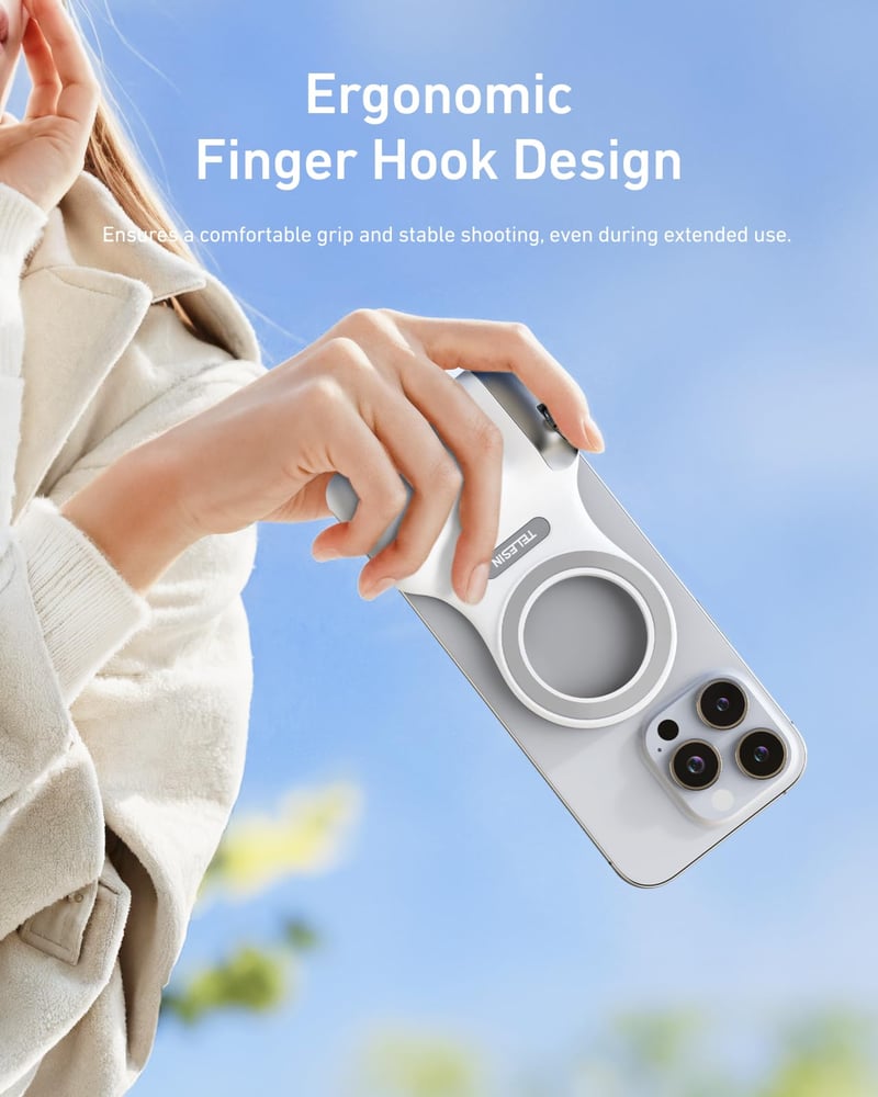 SnapGlow – Fun Shot Magnetic Phone Camera Grip