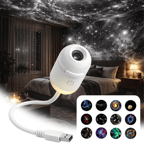 OrbitGlow – 6-in-1 Galaxy Star Projector Light