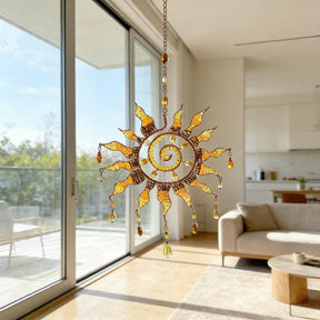 HarmoniGlow – Handmade Sun Crystal Ornament