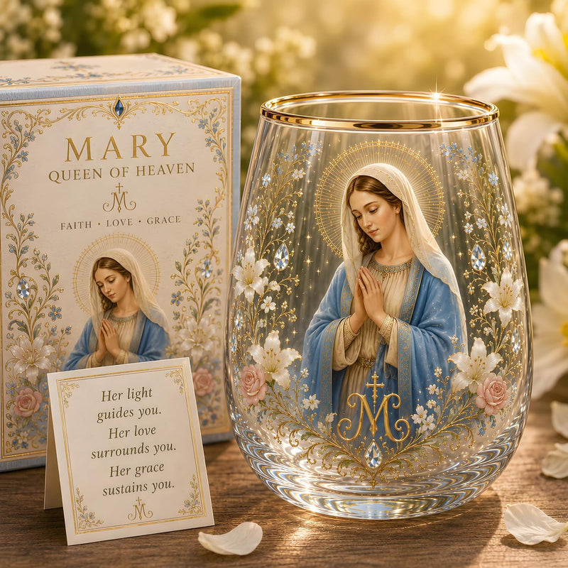 DivineSip – Sacred Heart of Jesus Glass Cup