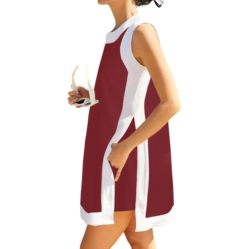 SunnyStride - Casual Color-Block Ensemble