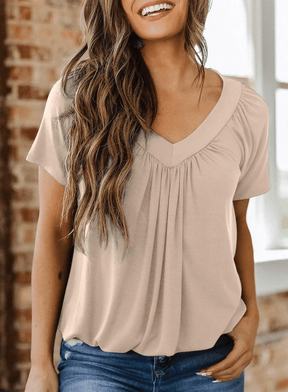 AuraFit | Classic Women’s V-Neck Casual Tee