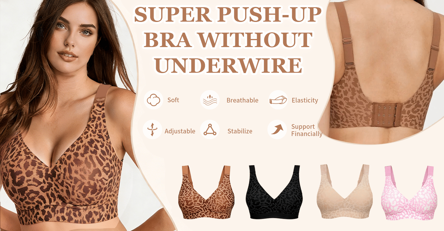 BoldContour - Wire-Free Leopard Bra