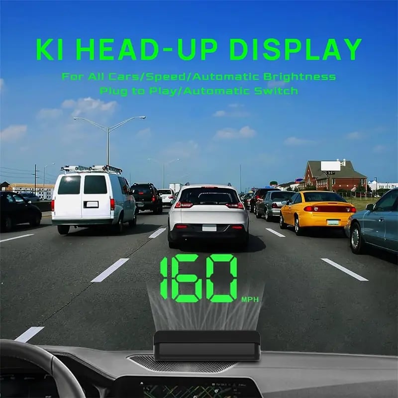 AuraDrive – Head-Up Display Car GPS Digital Speedometer