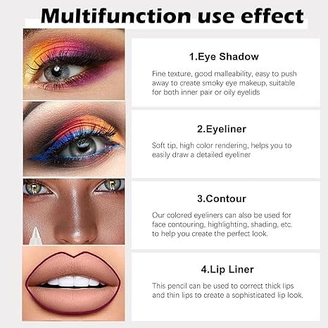 CosmiKohl - 14-Color Waterproof Gel Eyeliner Vault