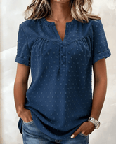 VivaLinen – Everyday V-Neck Blouse