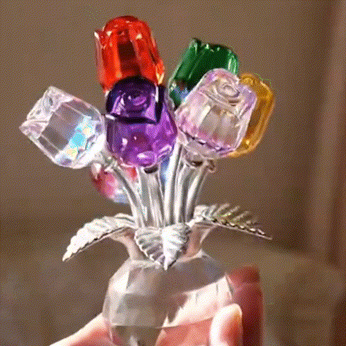 EternaPetal – Multicolor Crystal Rose Gift