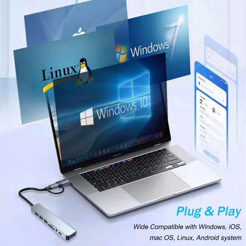 DockPro – Premium Aluminum Laptop Docking Station