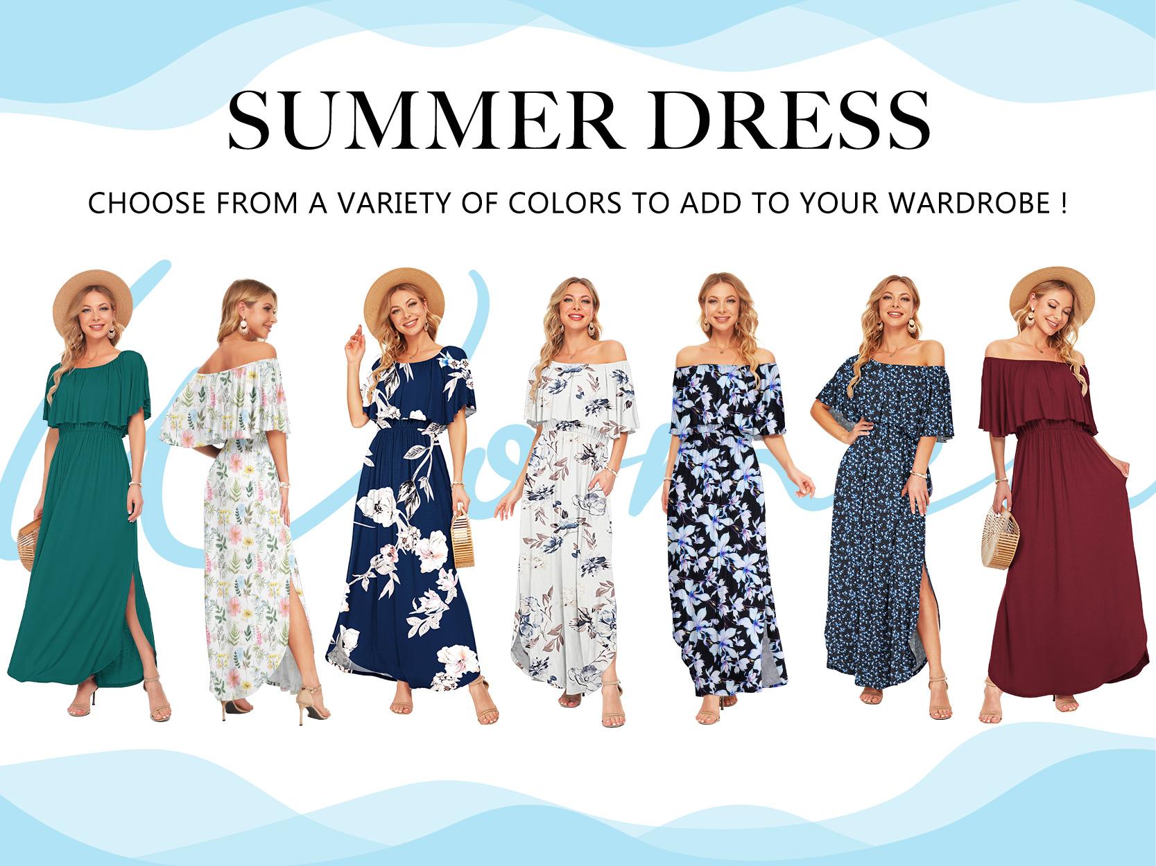 GraceLoom – Flowing Shoulder Dress