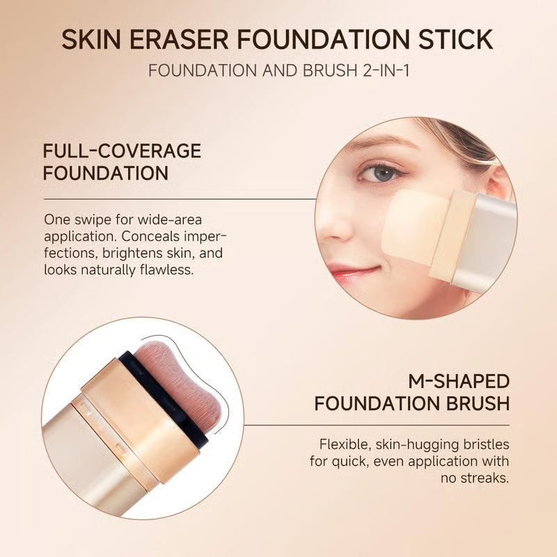 AuraFace – Luminous Dual-Ended Foundation Stick