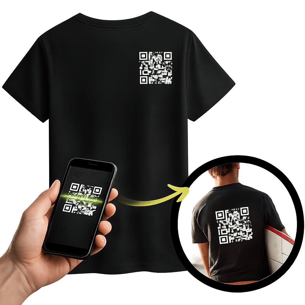 ScanMe – Funny QR Code Interactive T-Shirt