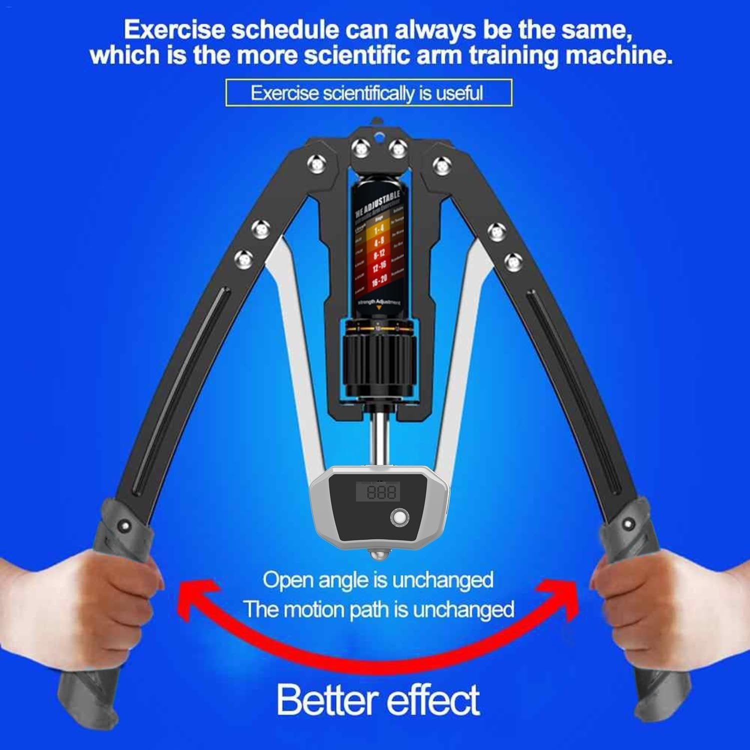 SakerPlus – Adjustable Hydraulic Arm Strength Trainer