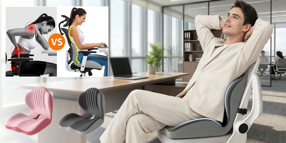 ComfiCore – Ergonomic Foam Seat Cushion