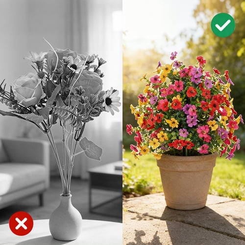 EverViolet – Faux Violet Vine for Home & Garden Elegance