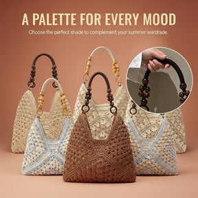 PalmAura - Straw Shoulder Bag