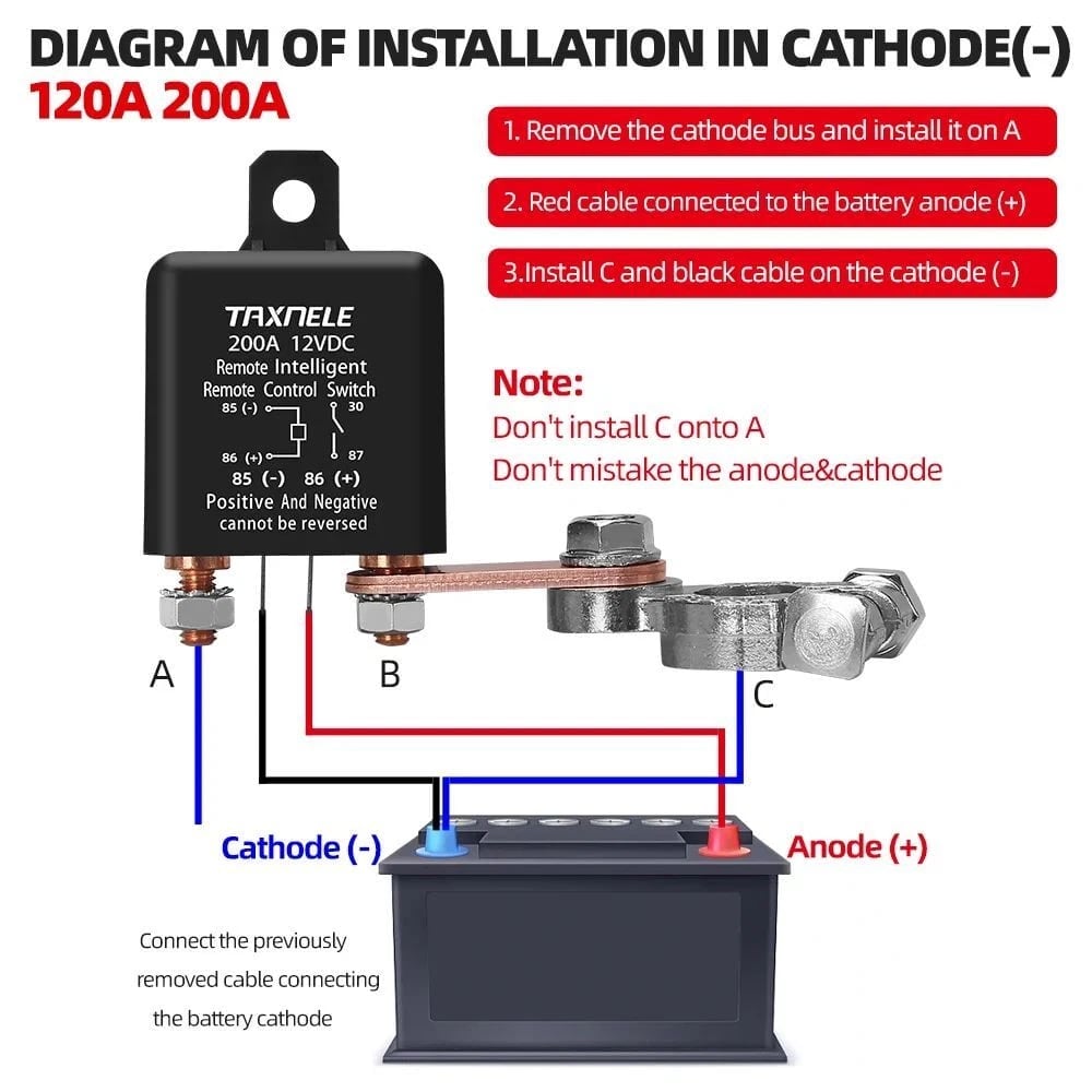 AuraLink – Wireless Remote Control Battery Relay Switch