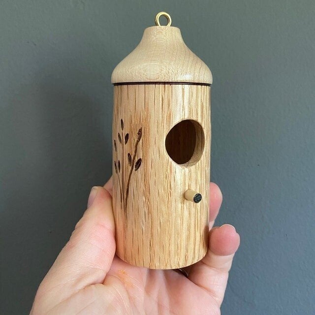 NatureSip – Wooden Hummingbird Feeder for Garden Lovers