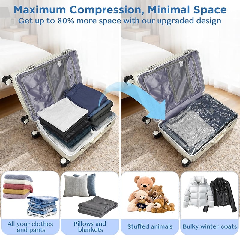 PackEase – Cordless Travel Storage Vacuum Bags
