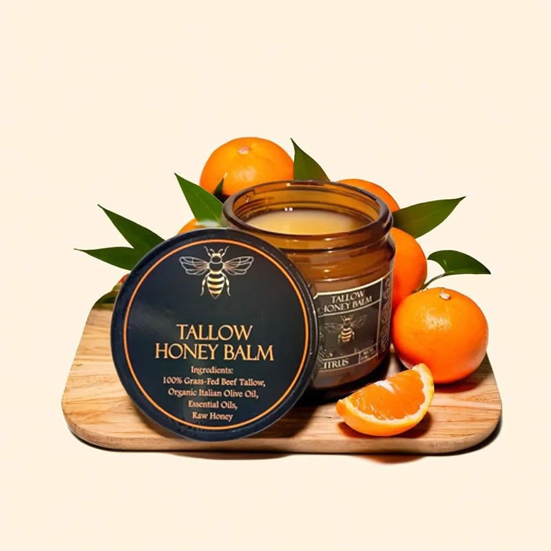 GlowTallow - Organic Nourishing Balm with Raw Honey