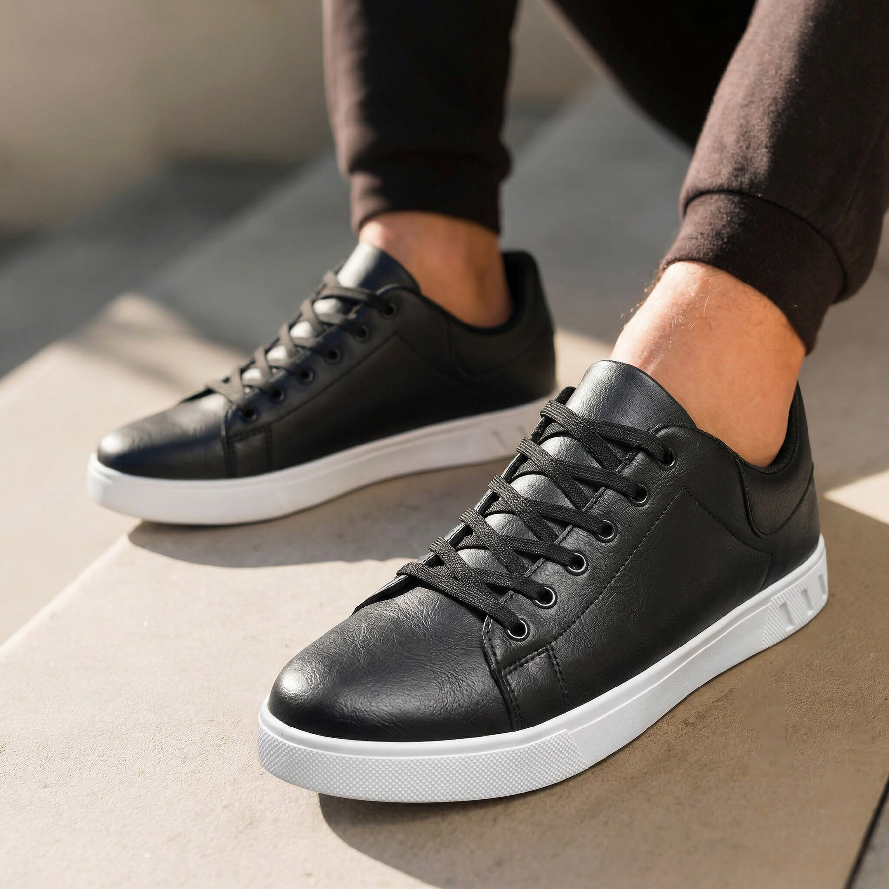 Jovan™ – Stylish Smart Casual Leather Sneakers