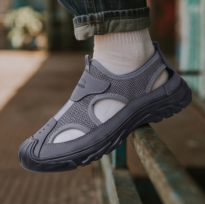 AirShield — Breathable Sport Sandal with Toe Protection