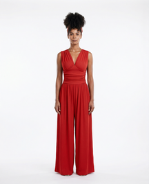 Charity™ – Chic Sleeveless Wide-Leg Jumpsuit