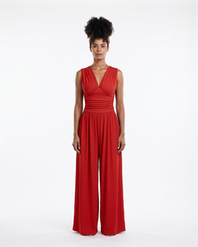 Charity™ – Chic Sleeveless Wide-Leg Jumpsuit