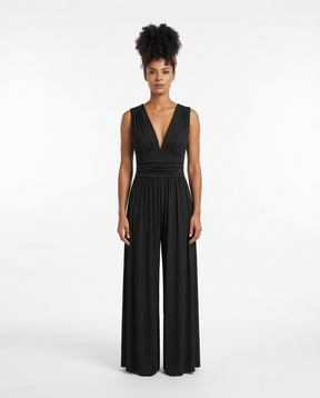 Charity™ – Chic Sleeveless Wide-Leg Jumpsuit