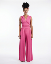Charity™ – Chic Sleeveless Wide-Leg Jumpsuit
