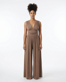 Charity™ – Chic Sleeveless Wide-Leg Jumpsuit