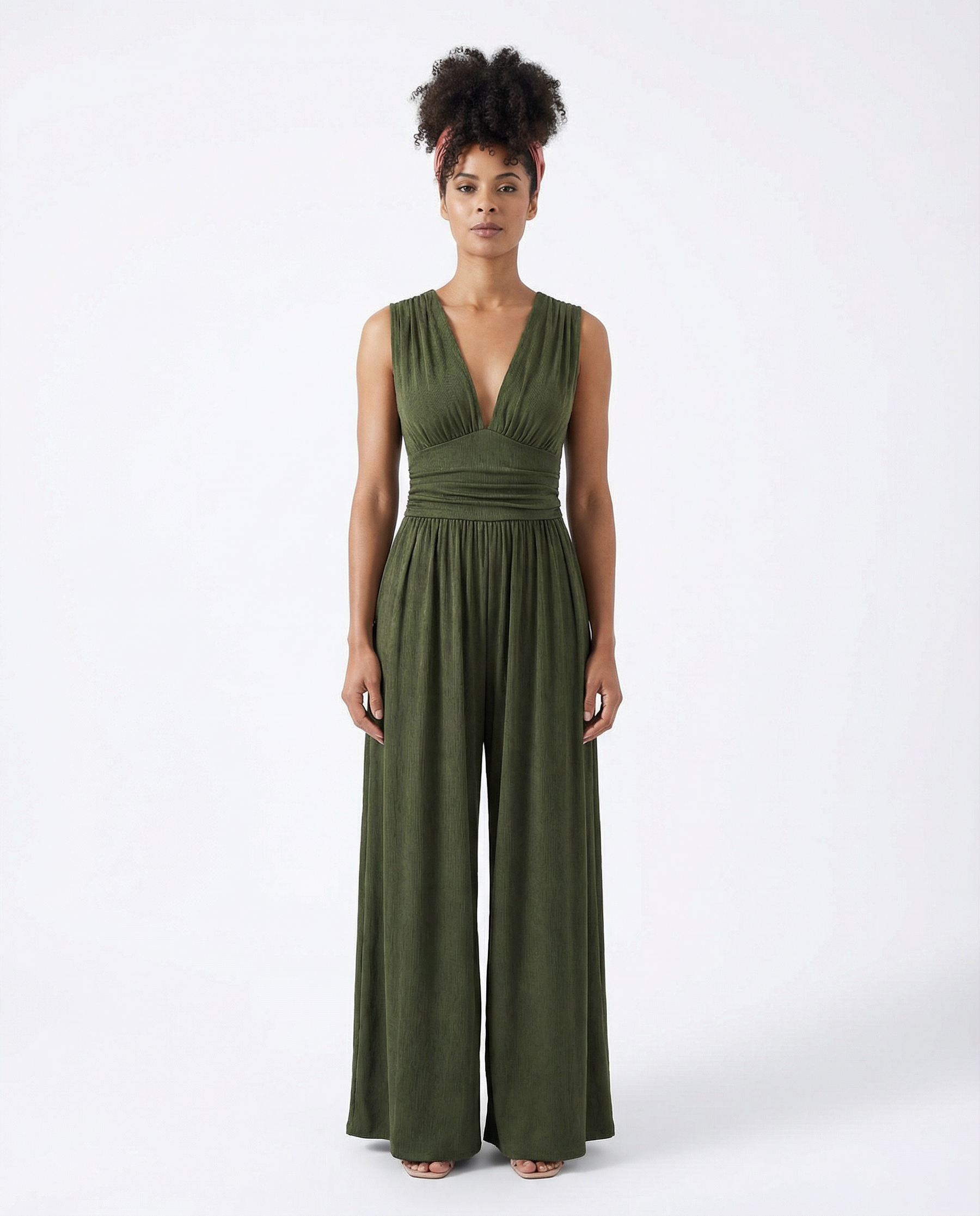 Charity™ – Chic Sleeveless Wide-Leg Jumpsuit