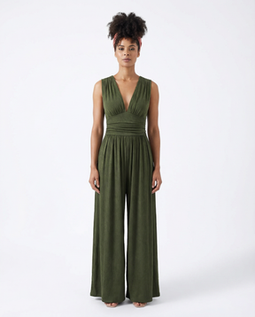 Charity™ – Chic Sleeveless Wide-Leg Jumpsuit