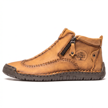 Hudson — Hand-Stitched Leather Ankle Boots