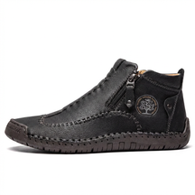 Hudson — Hand-Stitched Leather Ankle Boots