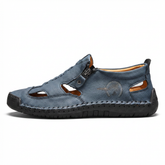 ZipStride — Hand-Stitched Leather Sandal with Ventilation