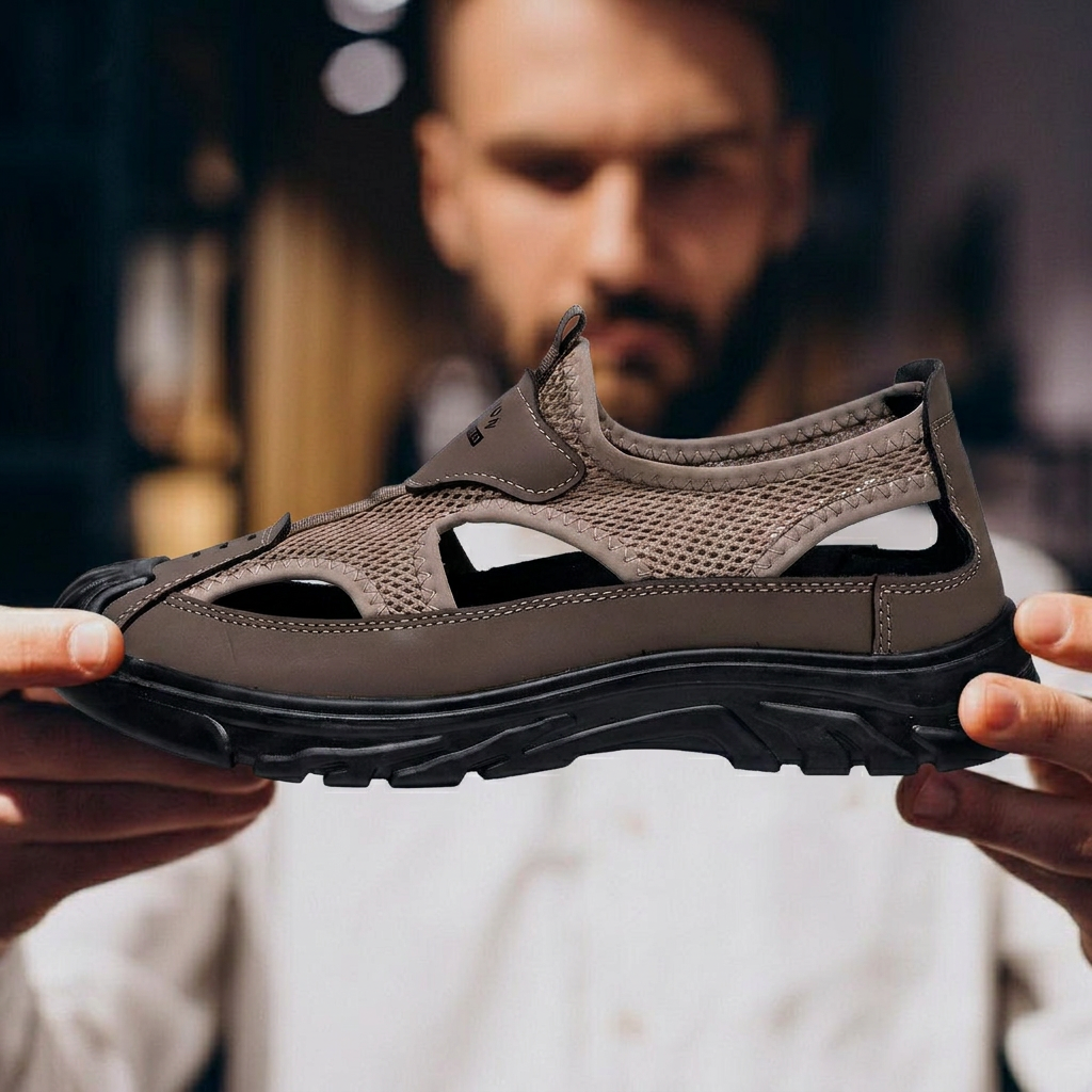 AirShield — Breathable Sport Sandal with Toe Protection