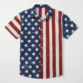 FreedomFlora – American Flag Tropical Shirt