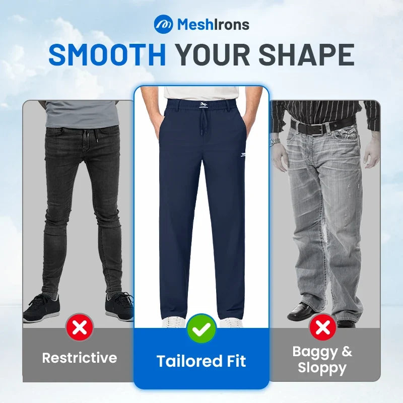 Belevite™ MeshIrons - Men’s Breathable Mesh Panel Casual Pants