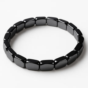 StoneAura – Natural Hematite Beaded Bracelet