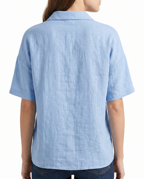 Malin — Linen Relaxed Fit Shirt with Classic Collar