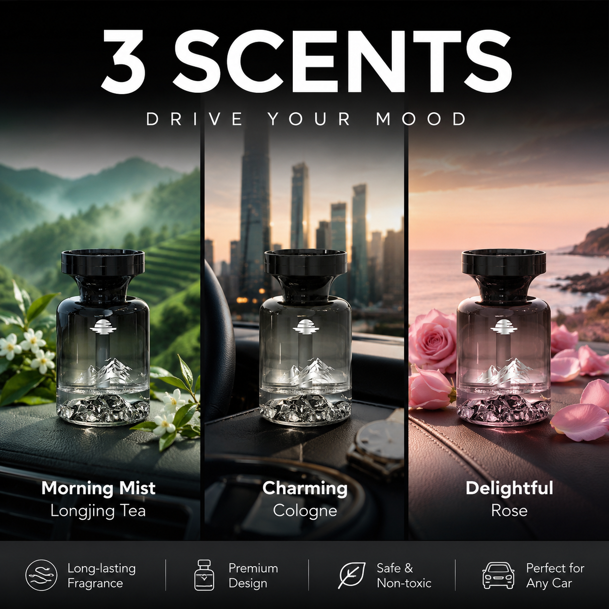 AromaPeak - Luxury Botanical Car Air Freshener